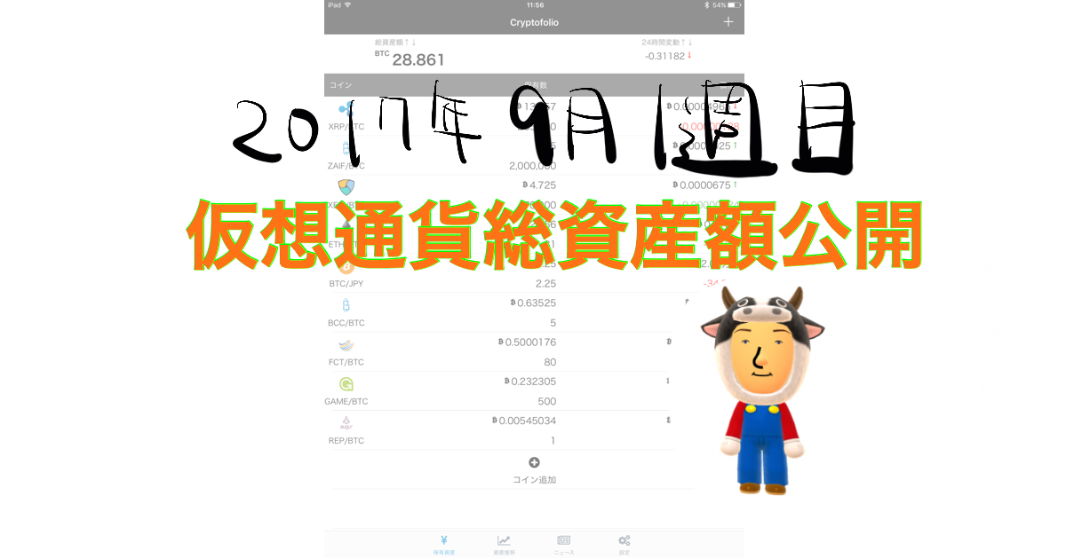 暗号通貨資産額公開