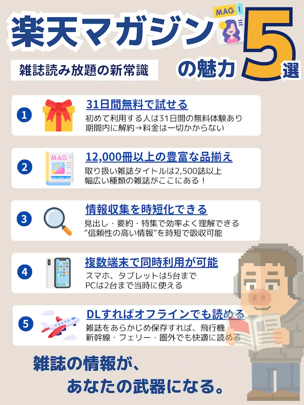 楽天マガジンの魅力