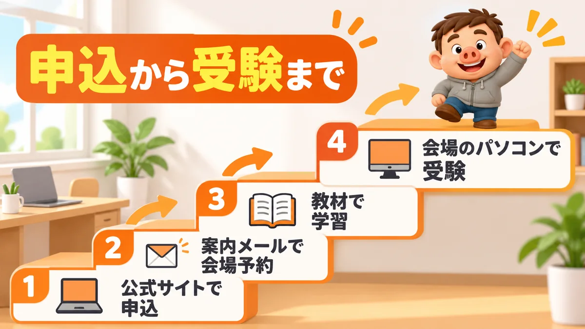 投資診断士は公式サイトで申し込み、会場を予約してCBT試験を受ける