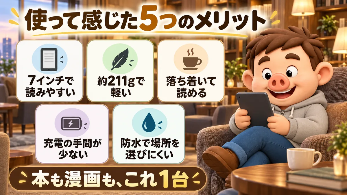 Kindle Paperwhiteを使って感じた5つのメリット