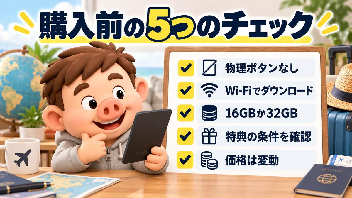 Kindle Paperwhite購入前の5つのチェック