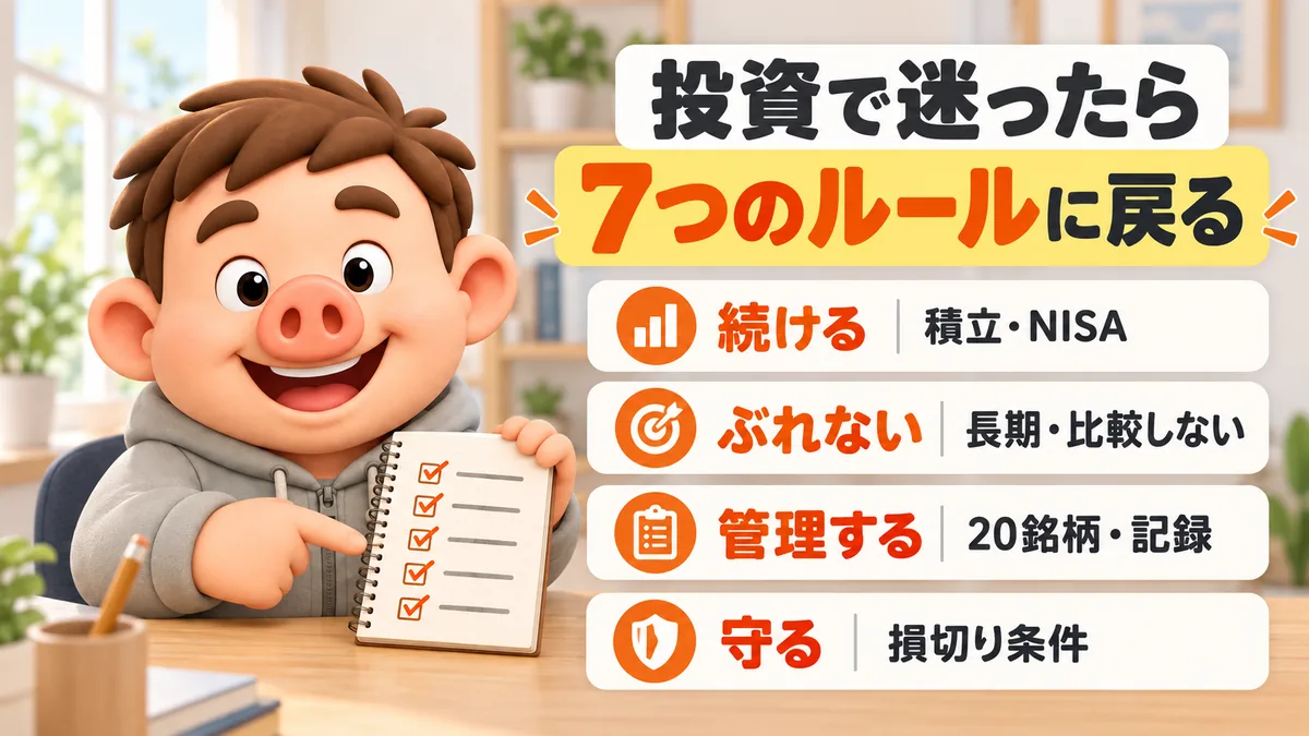 投資で迷ったときに戻る7つのマイルール
